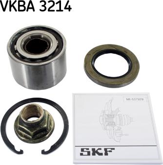 SKF VKBA 3214 - Комплект подшипника ступицы колеса unicars.by