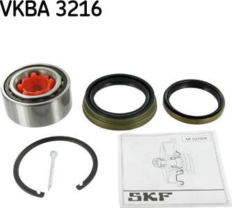 SKF VKBA 3216 - Комплект подшипника ступицы колеса unicars.by