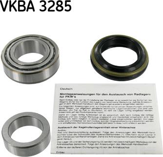 SKF VKBA 3285 - Комплект подшипника ступицы колеса unicars.by