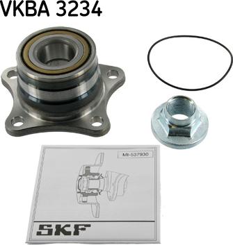 SKF VKBA 3234 - Комплект подшипника ступицы колеса unicars.by