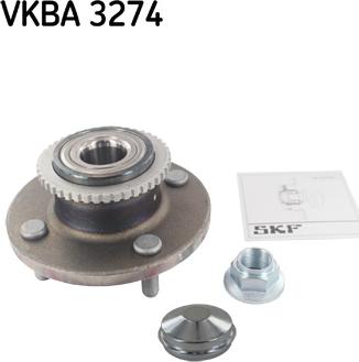 SKF VKBA 3274 - Комплект подшипника ступицы колеса unicars.by