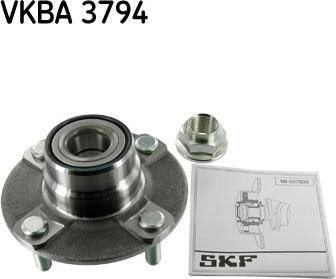 SKF VKBA 3794 - Комплект подшипника ступицы колеса unicars.by