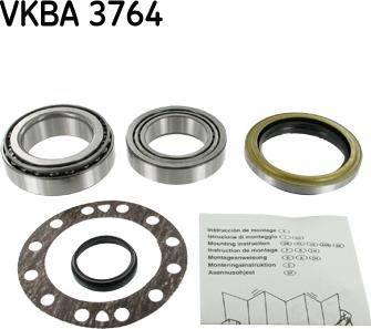 SKF VKBA 3764 - Комплект подшипника ступицы колеса unicars.by