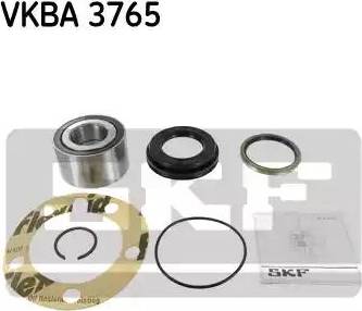 SKF VKBA 3765 - Комплект подшипника ступицы колеса unicars.by