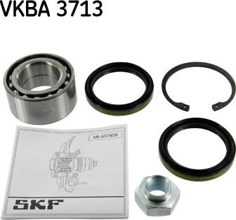 SKF VKBA 3713 - Комплект подшипника ступицы колеса unicars.by