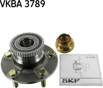 SKF VKBA 3789 - Комплект подшипника ступицы колеса unicars.by