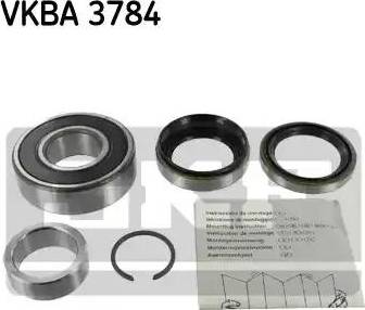 SKF VKBA 3784 - Комплект подшипника ступицы колеса unicars.by