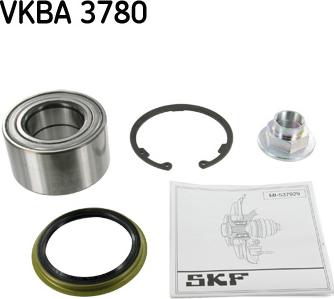 SKF VKBA 3780 - Комплект подшипника ступицы колеса unicars.by