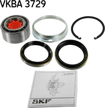 SKF VKBA 3729 - Комплект подшипника ступицы колеса unicars.by