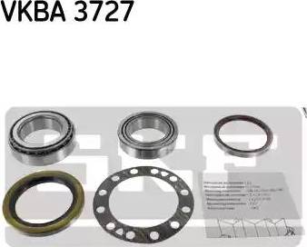 SKF VKBA 3727 - Комплект подшипника ступицы колеса unicars.by