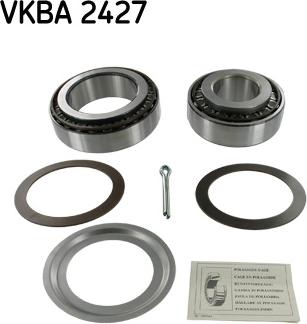 SKF VKBA 2427 - Комплект подшипника ступицы колеса unicars.by