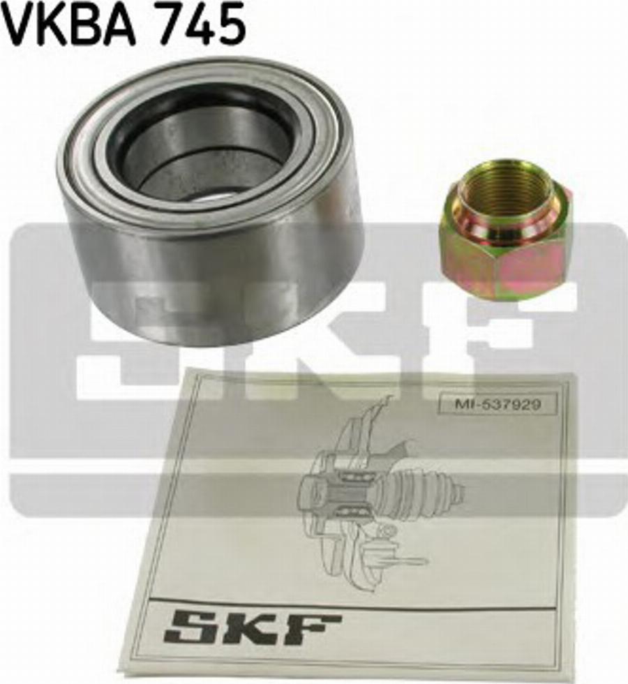 SKF VKBA 745 - Комплект подшипника ступицы колеса unicars.by