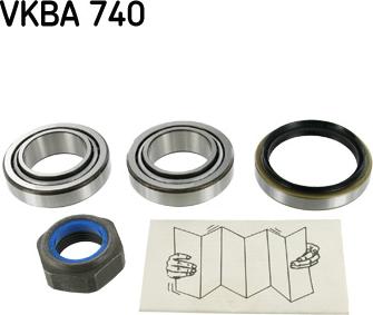 SKF VKBA 740 - Комплект подшипника ступицы колеса unicars.by