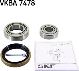 SKF VKBA 7478 - Комплект подшипника ступицы колеса unicars.by