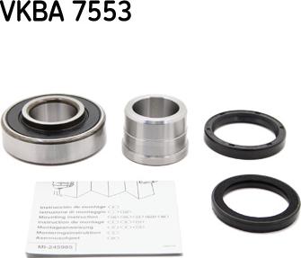 SKF VKBA 7553 - Комплект подшипника ступицы колеса unicars.by