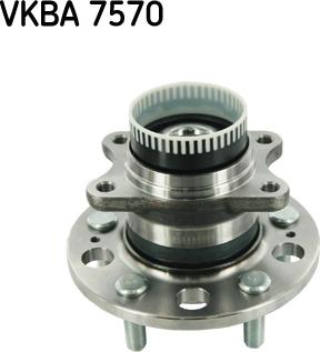 SKF VKBA 7570 - Комплект подшипника ступицы колеса unicars.by