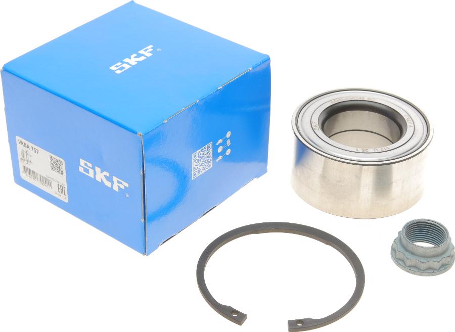 SKF VKBA 757 - Комплект подшипника ступицы колеса unicars.by