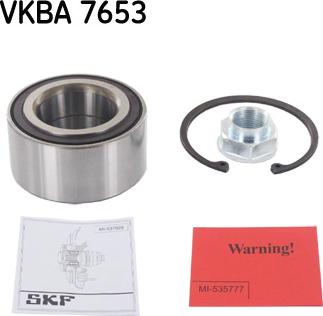 SKF VKBA 7653 - Комплект подшипника ступицы колеса unicars.by