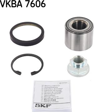 SKF VKBA 7606 - Комплект подшипника ступицы колеса unicars.by