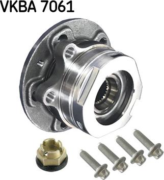 SKF VKBA 7061 - Комплект подшипника ступицы колеса unicars.by