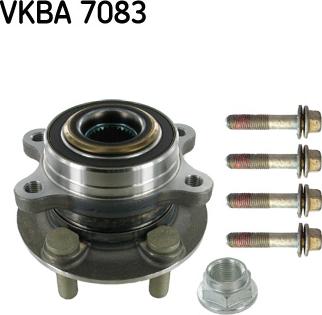 SKF VKBA 7083 - Комплект подшипника ступицы колеса unicars.by