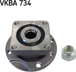 SKF VKBA 734 - Комплект подшипника ступицы колеса unicars.by