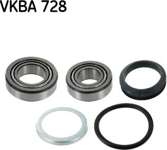 SKF VKBA 728 - Комплект подшипника ступицы колеса unicars.by