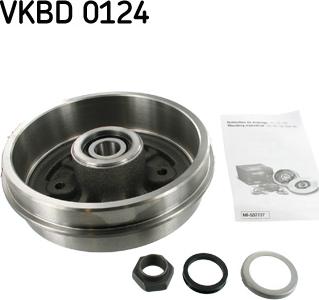 SKF VKBD 0124 - Тормозной барабан unicars.by