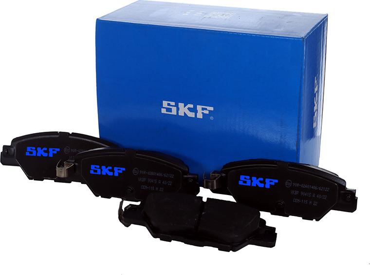 SKF VKBP 90415 A - Тормозные колодки, дисковые, комплект unicars.by