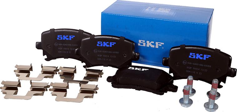 SKF VKBP 90014 - Тормозные колодки, дисковые, комплект unicars.by