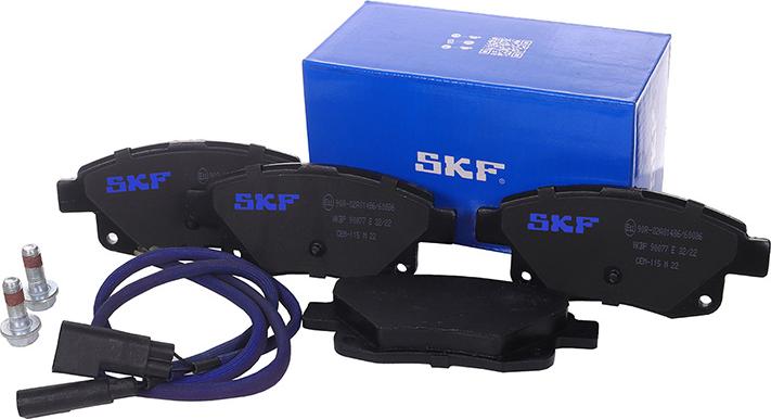 SKF VKBP 90077 E - Тормозные колодки, дисковые, комплект unicars.by