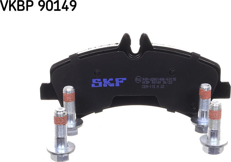 SKF VKBP 90149 - Тормозные колодки, дисковые, комплект unicars.by