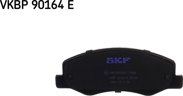 SKF VKBP 90164 E - Тормозные колодки, дисковые, комплект unicars.by