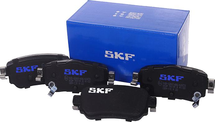 SKF VKBP 90109 A - Тормозные колодки, дисковые, комплект unicars.by