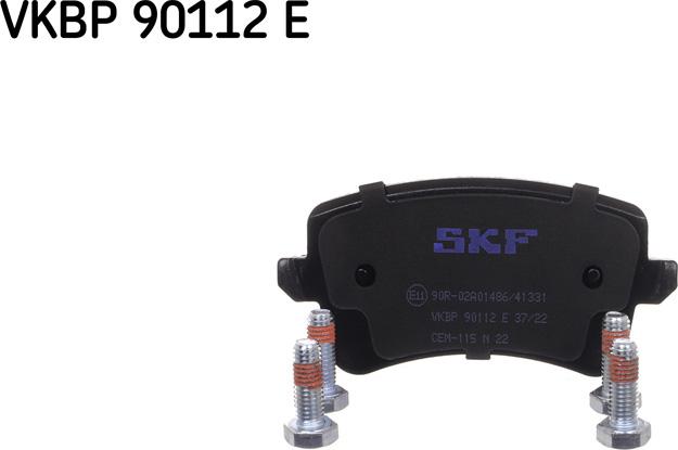 SKF VKBP 90112 E - Тормозные колодки, дисковые, комплект unicars.by