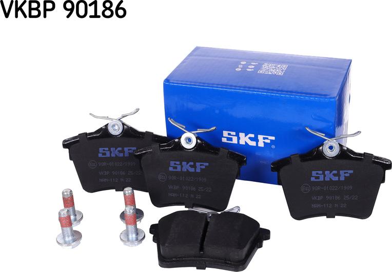 SKF VKBP 90186 - Тормозные колодки, дисковые, комплект unicars.by