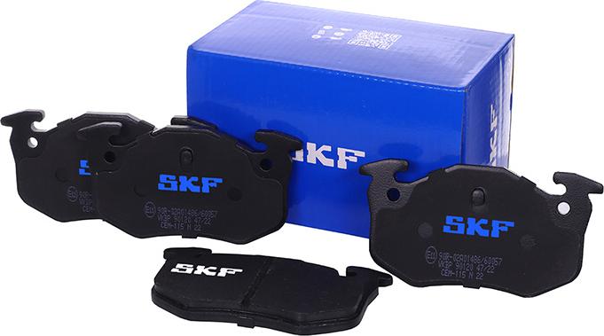 SKF VKBP 90120 - Тормозные колодки, дисковые, комплект unicars.by