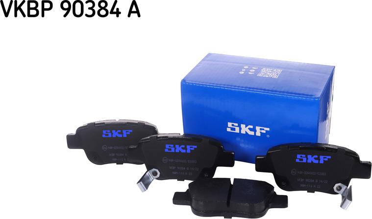 SKF VKBP 90384 A - Тормозные колодки, дисковые, комплект unicars.by