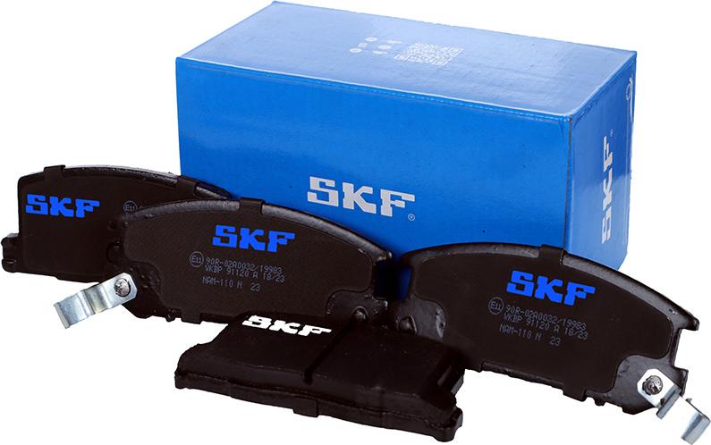 SKF VKBP 91120 A - Тормозные колодки, дисковые, комплект unicars.by