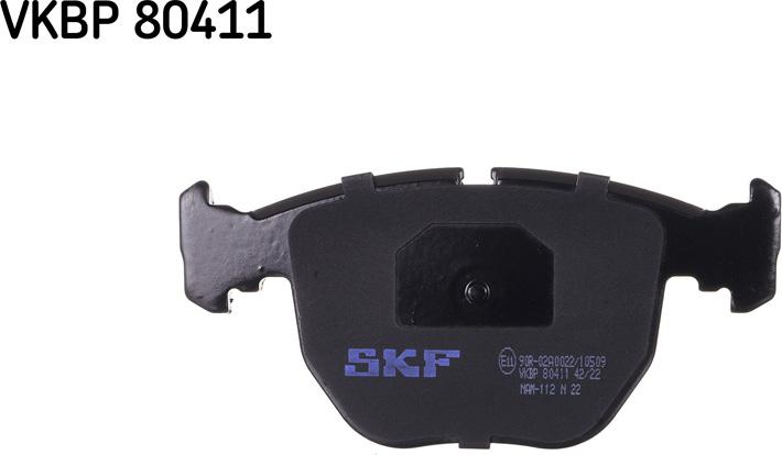 SKF VKBP 80411 - Тормозные колодки, дисковые, комплект unicars.by