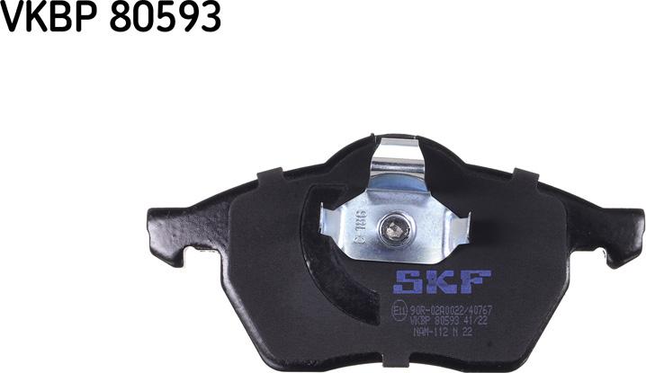 SKF VKBP 80593 - Тормозные колодки, дисковые, комплект unicars.by