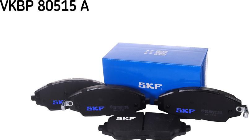 SKF VKBP 80515 A - Тормозные колодки, дисковые, комплект unicars.by