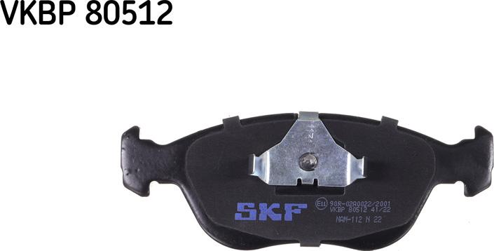 SKF VKBP 80512 - Тормозные колодки, дисковые, комплект unicars.by