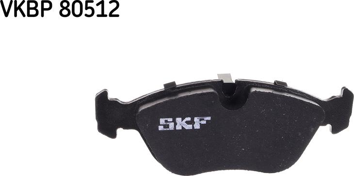 SKF VKBP 80512 - Тормозные колодки, дисковые, комплект unicars.by