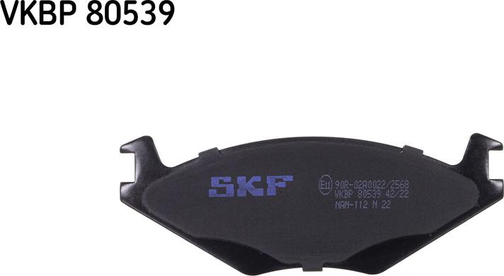 SKF VKBP 80539 - Тормозные колодки, дисковые, комплект unicars.by