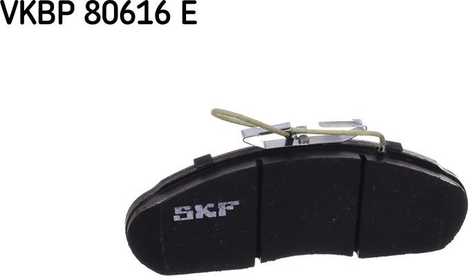 SKF VKBP 80616 E - Тормозные колодки, дисковые, комплект unicars.by