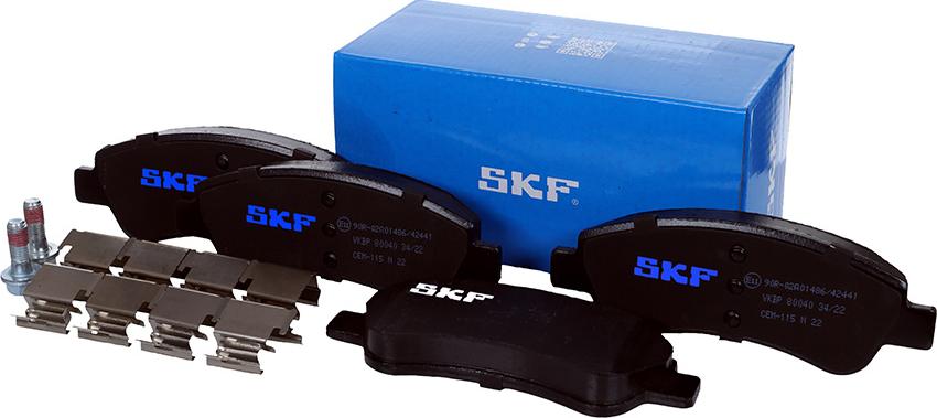 SKF VKBP 80040 - Тормозные колодки, дисковые, комплект unicars.by