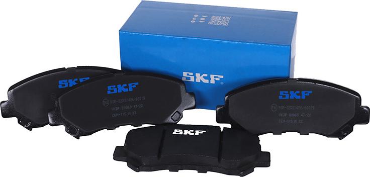 SKF VKBP 80069 - Тормозные колодки, дисковые, комплект unicars.by