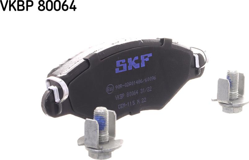 SKF VKBP 80064 - Тормозные колодки, дисковые, комплект unicars.by