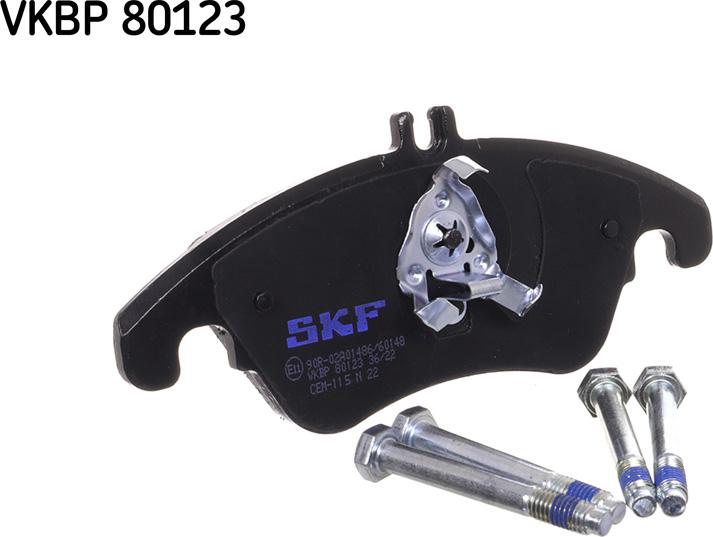 SKF VKBP 80123 - Тормозные колодки, дисковые, комплект unicars.by